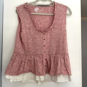 Comfy sleeveless swing top